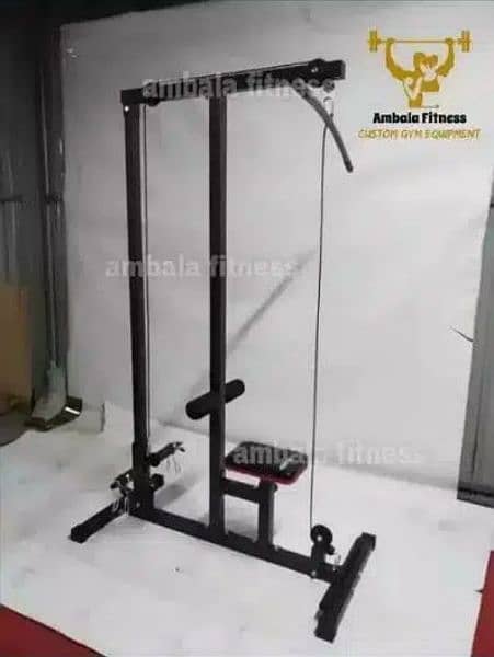 Pull Lat Pull Down Equipment Row Machine Waist Back Muscle Fitness gym 2
