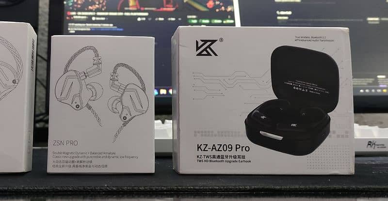 KZ IEMs Combo AZ09 PRO Bluetooth 5.2 Module + ZSN PRO Earbud Earphones 7