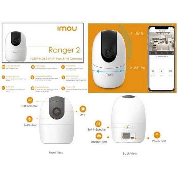 IMOU RANGER 2 WIFI WIRELESS CCTV CAMERA FOR INDOOR 2