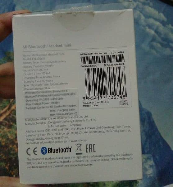 Xiaomi Wireless Bluetooth Earphone Mini Headset 3
