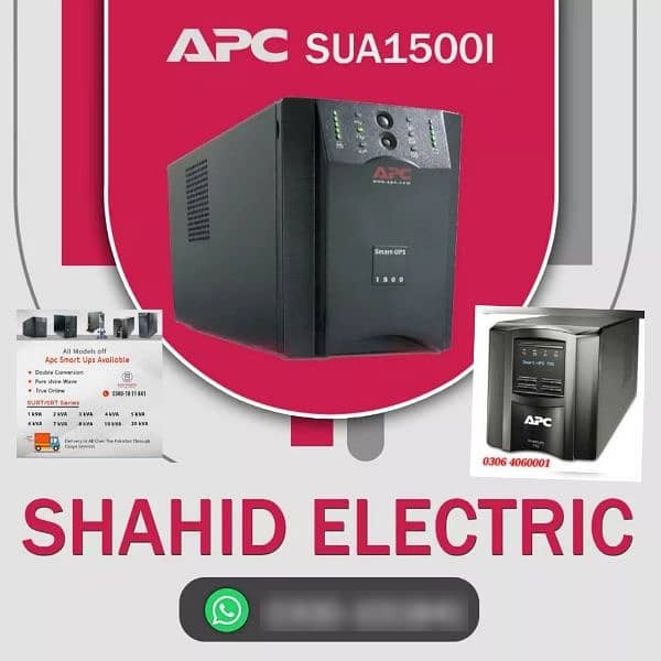 Apc Smart Ups 1500va 24v 980WATT pure sine wave ups long backup model 11