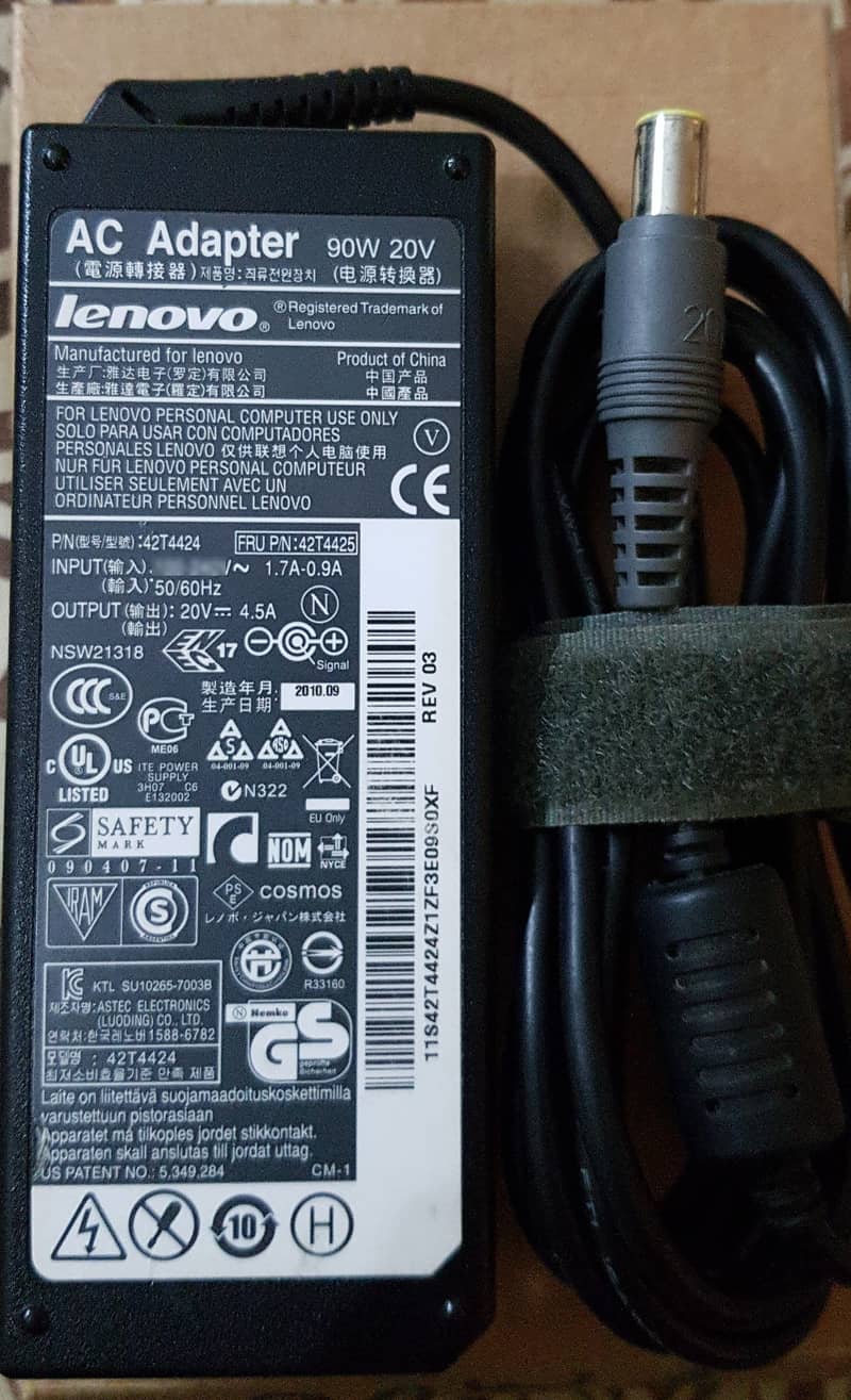 Lenovo Laptop Charger Original Box Pulled Thinkpad Legion Ideapad etc 16