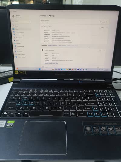 Acer Helios Predator 300, 16GB, Rtx2060, i7(10th gen), 500ssd