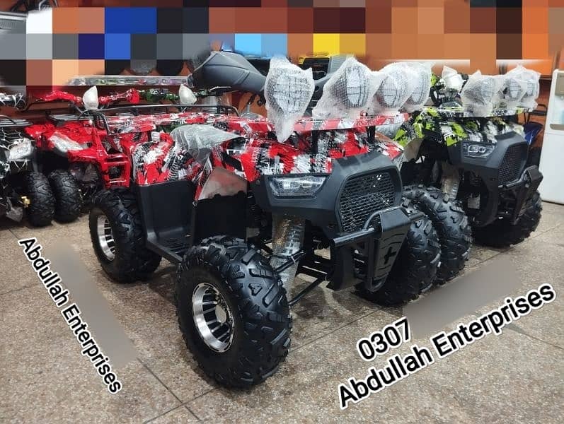 150 size brand new jeep model atv 4 wheel bike 4 sale deliver all Pak 0