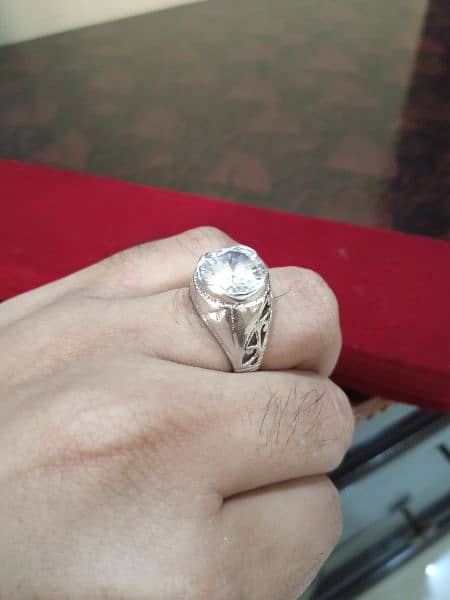 Sterling Silver (. 925) Thailand Chandi Ring like a Diamond 1