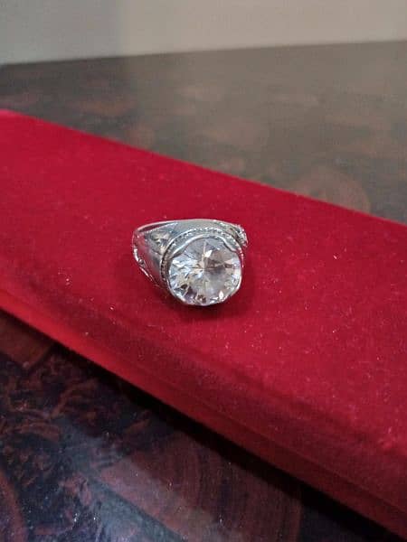 Sterling Silver (. 925) Thailand Chandi Ring like a Diamond 2