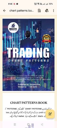 Chart Patterns Book| Simple Trading Book Urdu O3O9O98OOOO