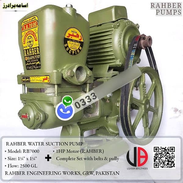 Rehbar Rahber Water Suction Donkey Pump Motor , Mono Block , Jet pump 3