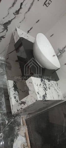 Granite vanity, washbasin for powder room, washroom 1
