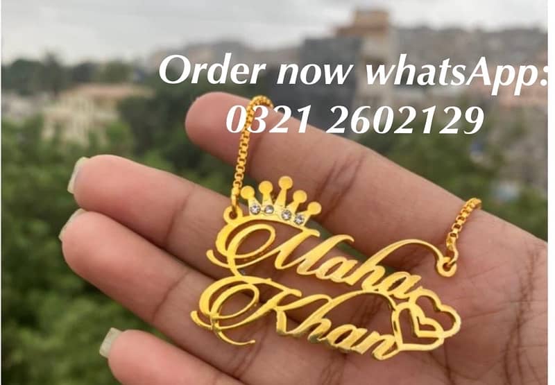 name necklace gold plated locket customize jewelry ring coatpin cuff 2
