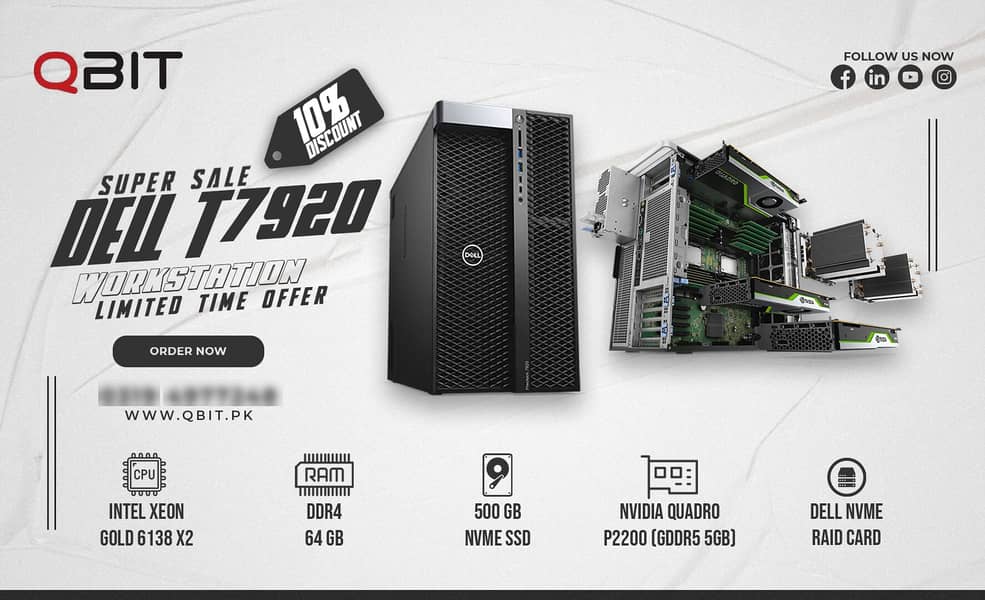 Dell R620 Server Dual Xeon E5 2620 32GB RAM 3x 600GB SAS RAID 750W PSU 8