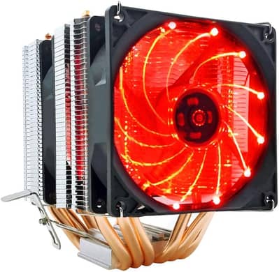 6 Heat Pipes CPU Cooler Non RGB 90mm PWM 4Pin PC for Intel LGA & AMD ...