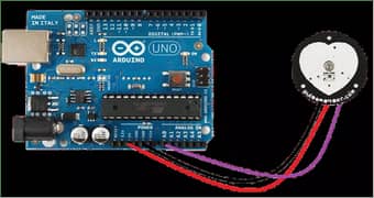 Arduino UNO and  heart rate sensor module
