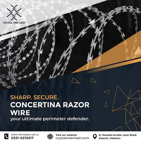 Razor Wire - Barbed Wire - Chain link Fence - Welded Mesh 0