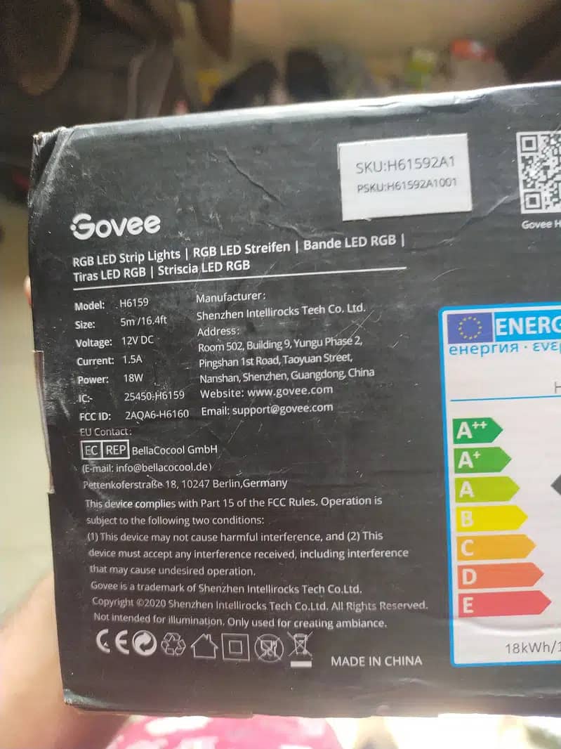 Govee Smart RGB LED Strip Lights with App Control – 5M (H6159) 1