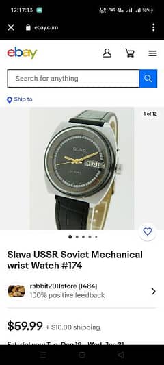 Antique Russain Slava ussr Vintage watch Classic