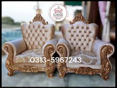 Royal King size sofa set Five seater and seven seater sofa in Karachi 0