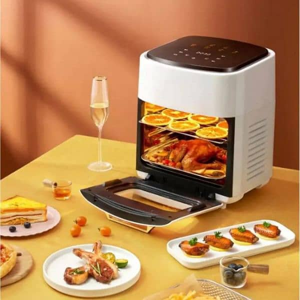 SILVER CREST NEW 15 LITER LARGE AIR FRYER OVEN TOUCH DISPLAY AIRFRYER 12