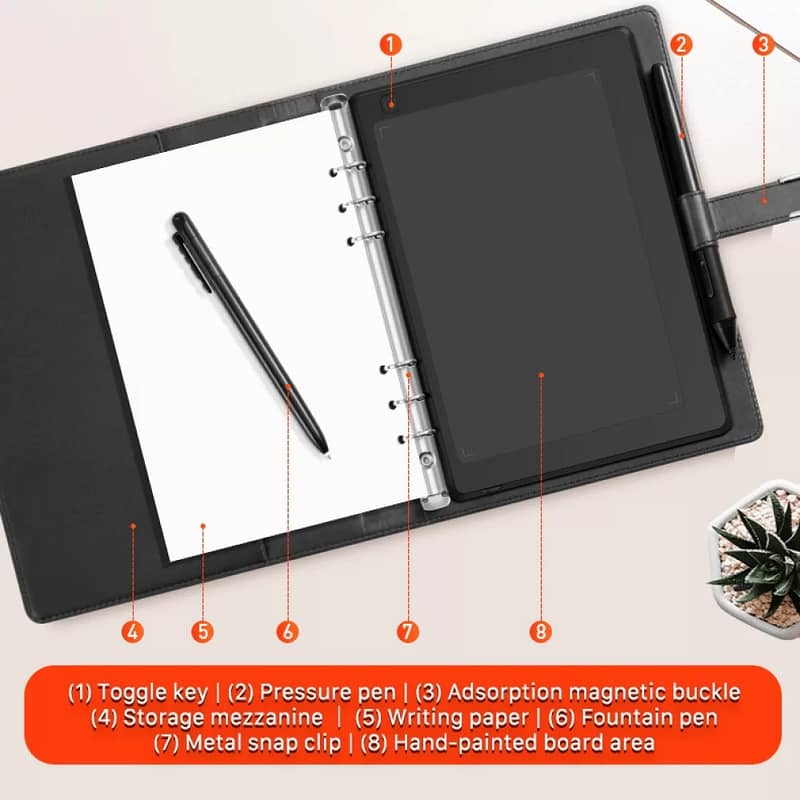 DRAWING GRAPHIC TABLET GAOMON M5 with note diary best for Teaching 8