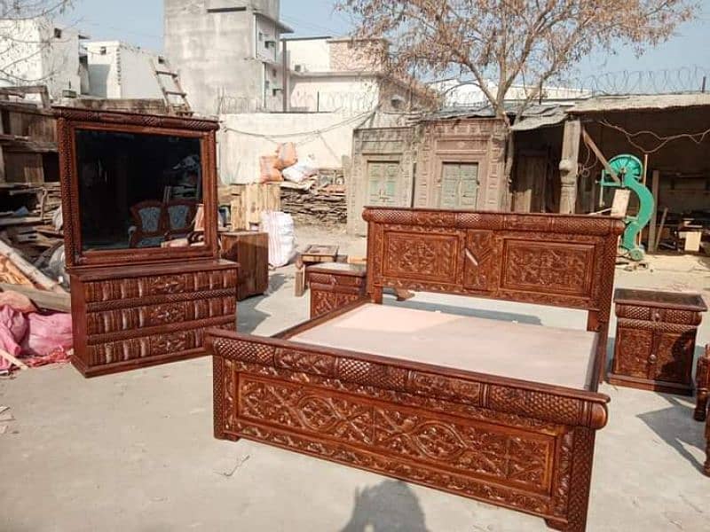 King size bed/ queen size bed/ wooden bed/ Swati bed/ swat furniture/ 0