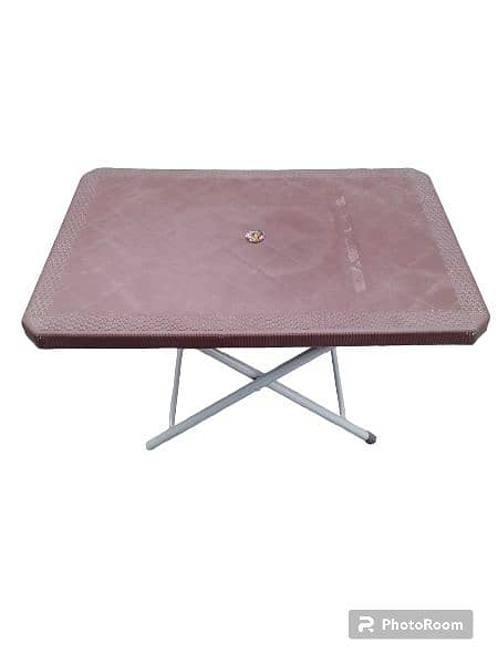 Plastic folding table Brown and Chocolate 0