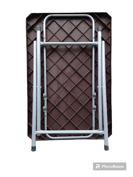 Plastic folding table Brown and Chocolate 3