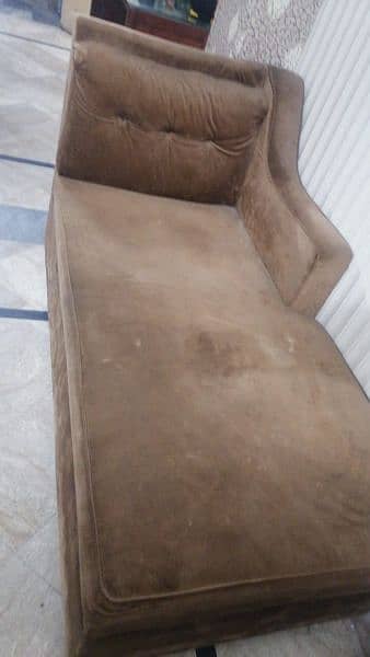 L Shaped sofa and Dewan 1