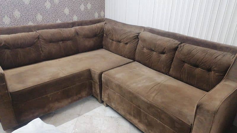 L Shaped sofa and Dewan 2