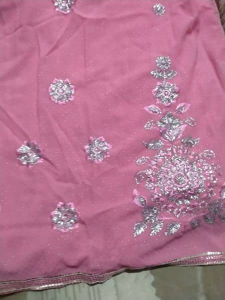 Saree pink color 4