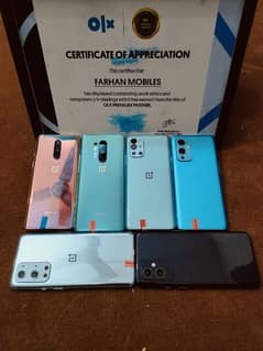 one plus,1+9,9R,1+8 1+9 pro 1+10 pro all stock aveilable pta, approved