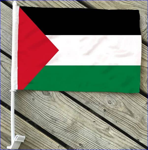 flag of palestine and Car Flag pole 1