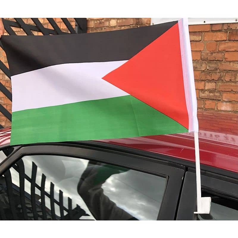 flag of palestine and Car Flag pole 4