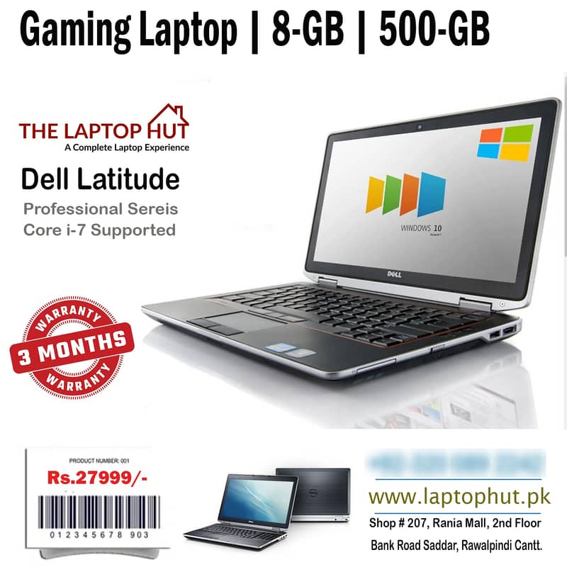 Hp 8560p | Core i7 supported | 8-GB Ram | 500-GB HDD | 3 Month Waranty 1