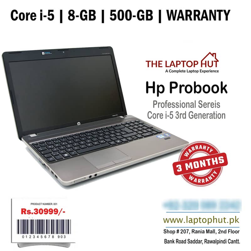Hp 8560p | Core i7 supported | 8-GB Ram | 500-GB HDD | 3 Month Waranty 4