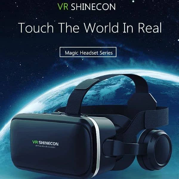 Shinecon 6 Generations 3D VR Glasses Headset With Earphones* 0