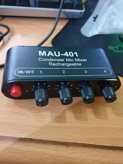 Mini Audio Mixer 4 Channel Volume / Pressure Controll