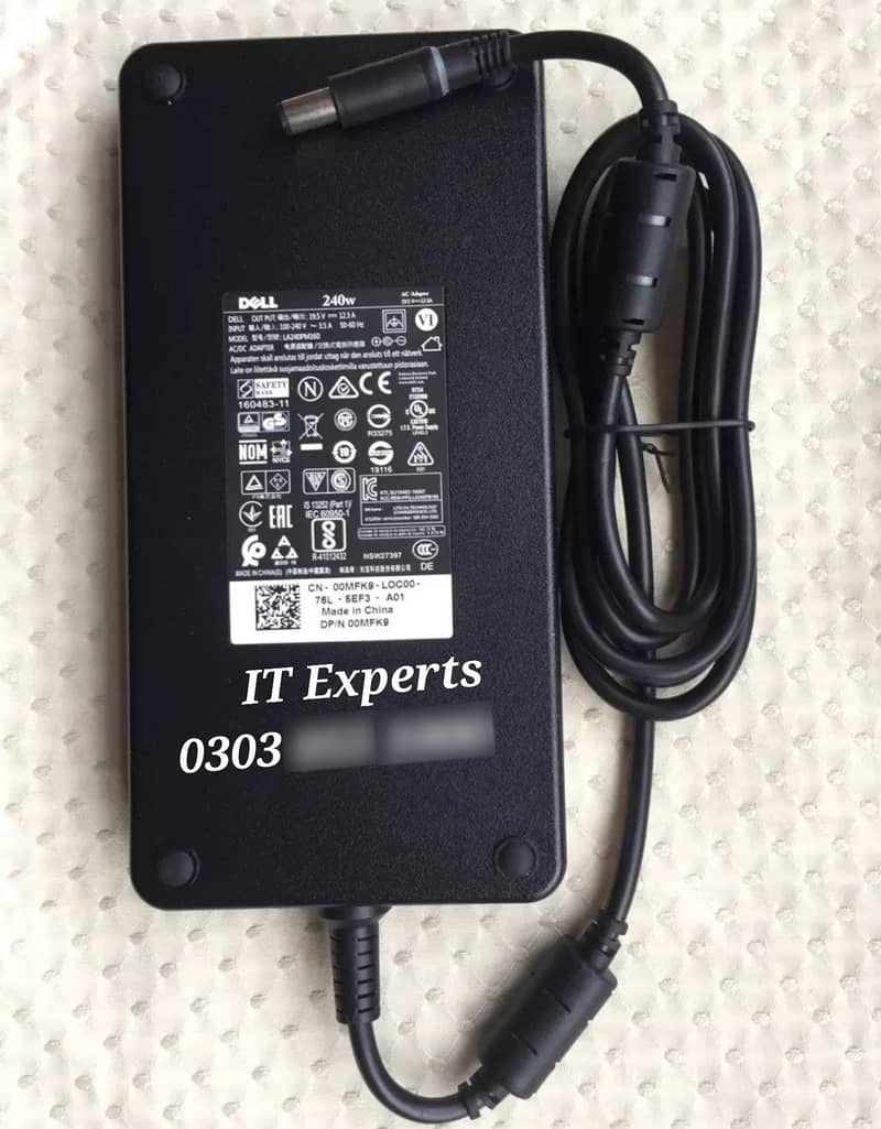 Dell 240w Alienware Original Charger 330w 180w ACER HP LENOVO ASUS etc 12