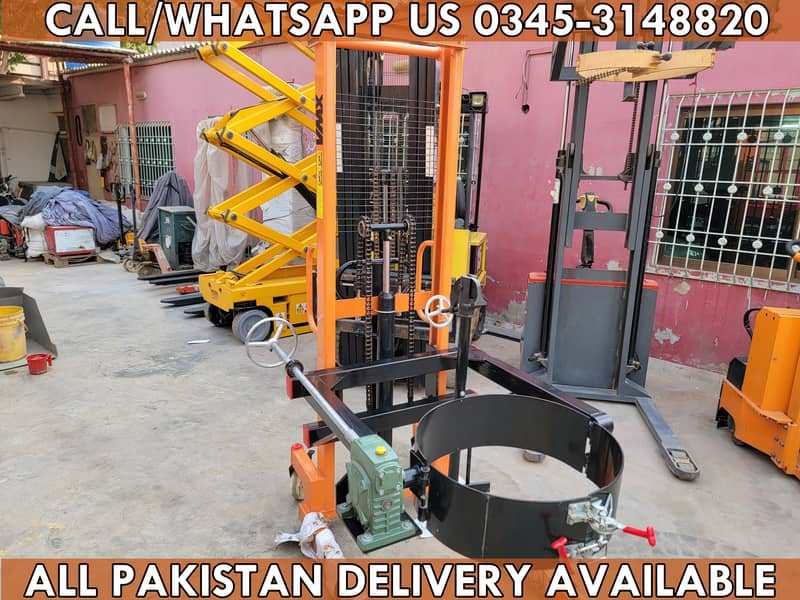 Manual Drum Stacker Lifter Drum Tilter for Sale in Karachi Pak 6