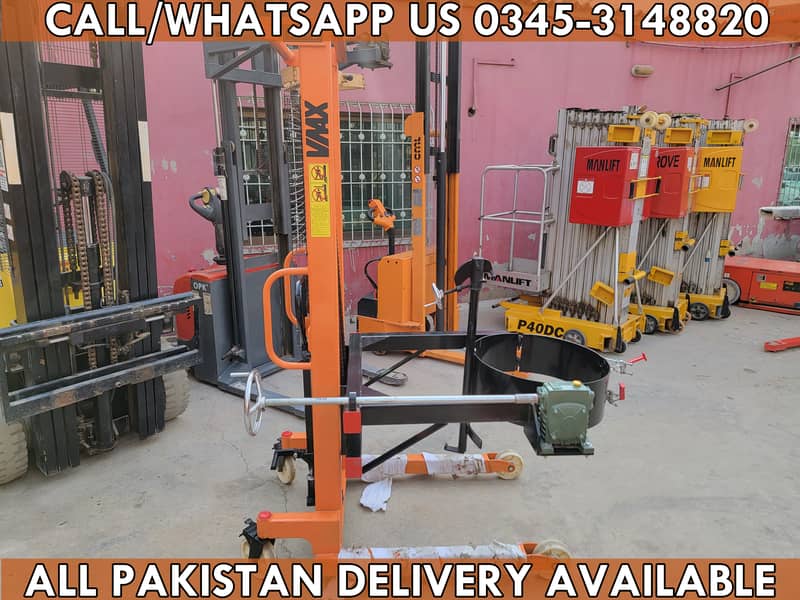 Manual Drum Stacker Lifter Drum Tilter for Sale in Karachi Pak 7