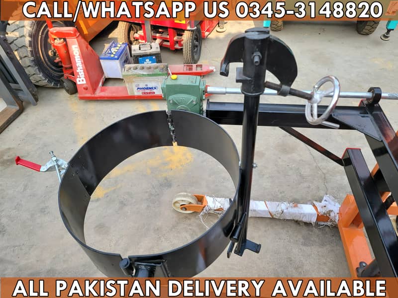 Manual Drum Stacker Lifter Drum Tilter for Sale in Karachi Pak 8
