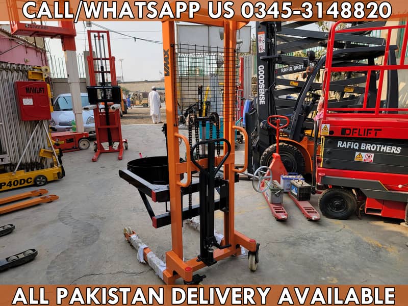 450 Kg Manual Drum Stacker Lifter Drum Tilter for Sale in Karachi Pak 1