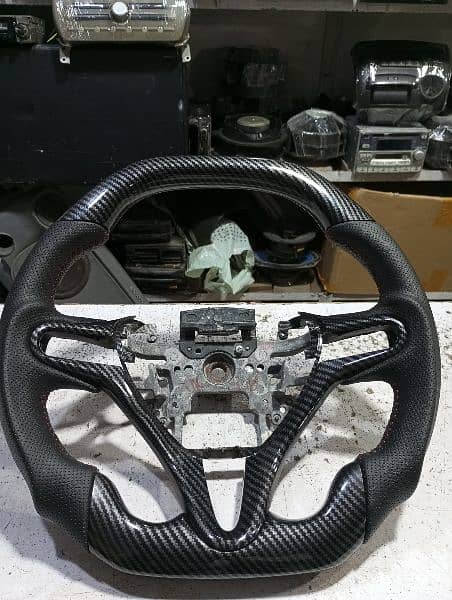 honda reborn carbon fiber  steering wheel 2