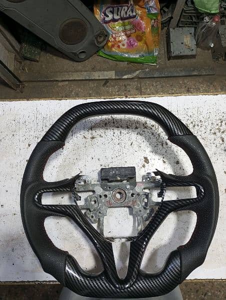 honda reborn carbon fiber  steering wheel 6