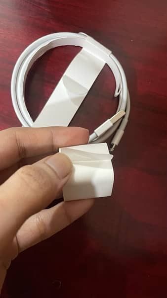 ORIGINAL OFFICIAL APPLE IPHONE ADAPTER + WIRE 2