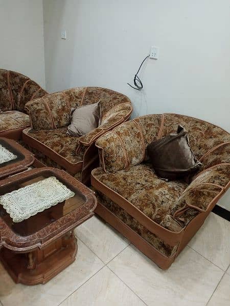 Sofa set with 3 tables 5