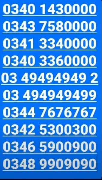 Goden Numbers for Sale 3