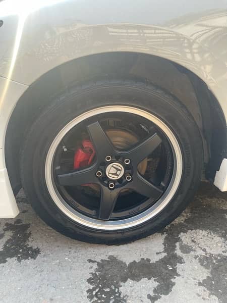 Lenso 17 inch Alloy Rims with Tyres for All cars multi PCD 1