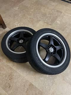 Lenso 17 inch Alloy Rims with Tyres for All cars multi PCD