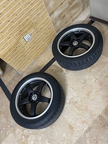 Lenso 17 inch Alloy Rims with Tyres for All cars multi PCD 3