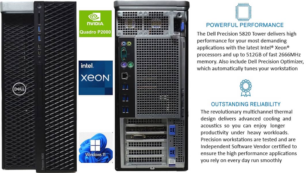 DELL PRECISION 5820 TOWER XEON 2135 1